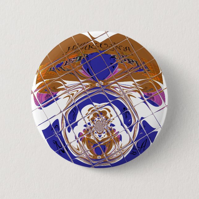 Hakuna Matata I love  Ethiopia Colour design.png 2 Inch Round Button (Front)