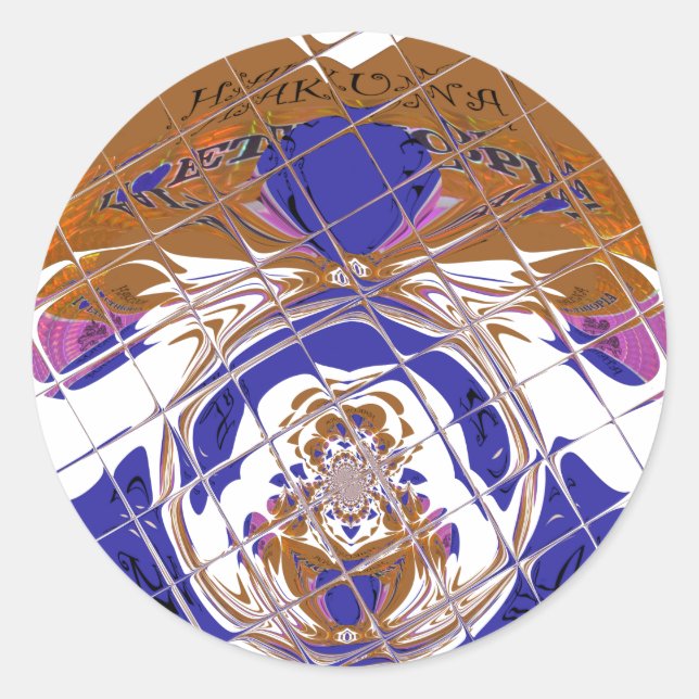 Hakuna Matata I love  Ethiopia Colour design.png Classic Round Sticker (Front)