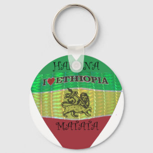 Hakuna Matata I love Ethiopia Colours Keychain