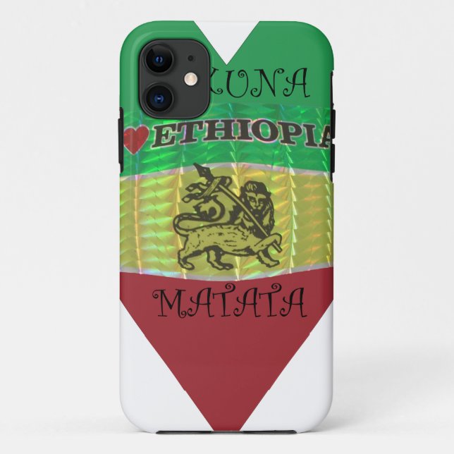 Hakuna Matata I love Ethiopia Colours.png Case-Mate iPhone Case (Back)