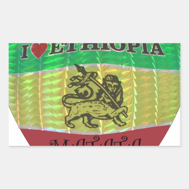 Hakuna Matata I love Ethiopia Colours.png Sticker (Front)