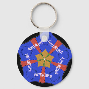 Hakuna Matata Iridiscent Blue Keychain