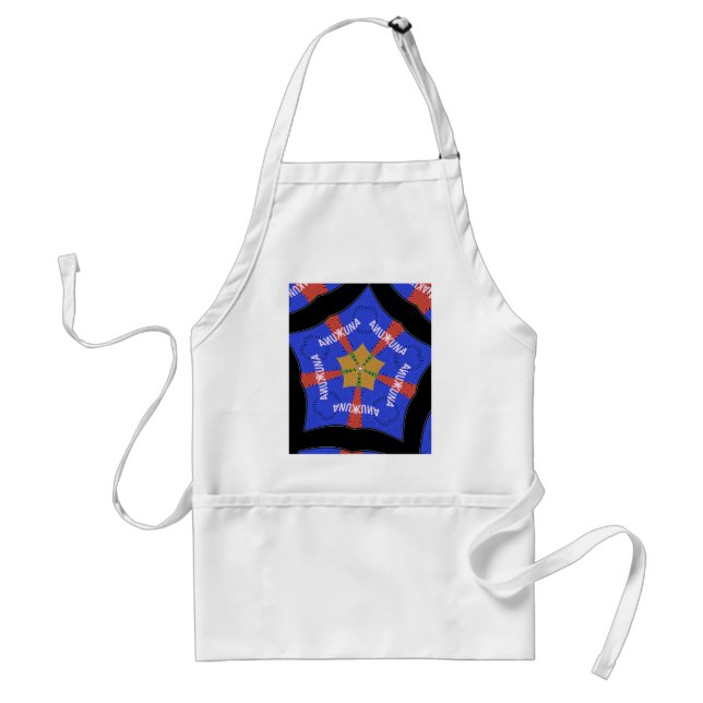 Hakuna Matata Iridiscent Blue Standard Apron (Front)
