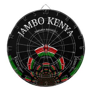 Hakuna Matata Jambo Kenya Dartboard