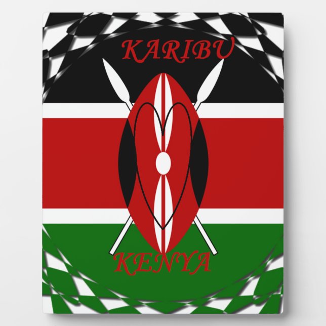 Hakuna matata Karaibu Kenya Plaque (Front)
