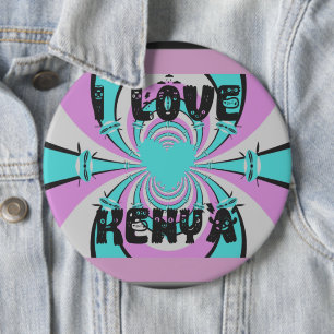Hakuna Matata Kenya 6 Inch Round Button