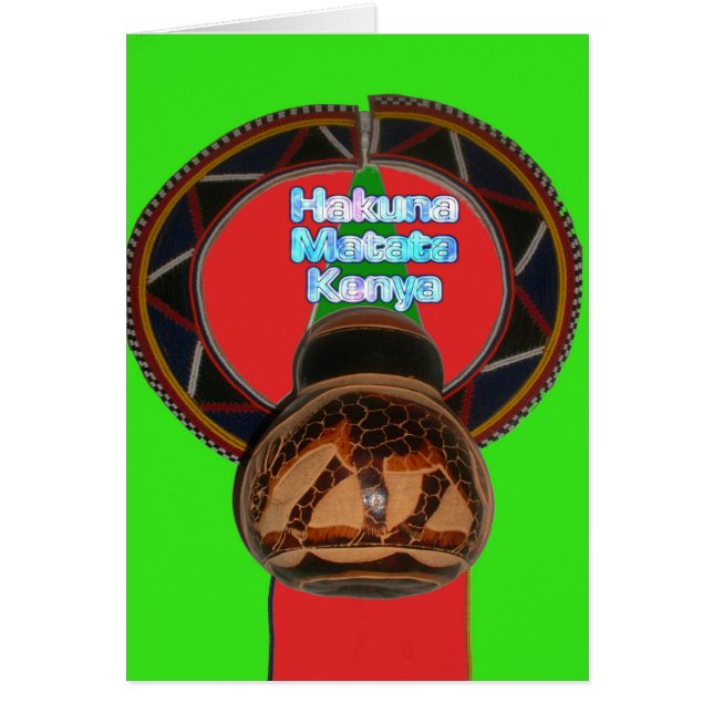 Hakuna Matata Kenya Art Print Customize Product (Front)