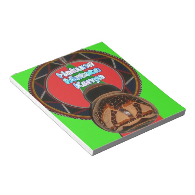  Hakuna Matata Kenya Art Print Customize Product Notepad (Angled)