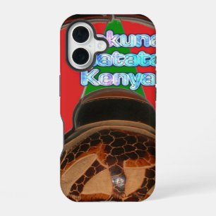 Hakuna Matata Kenya Art Print iPhone 16 Case