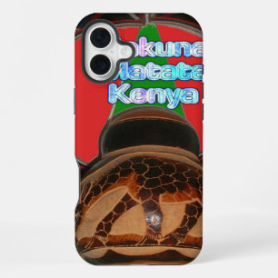 Hakuna Matata Kenya Art Print iPhone 16 Plus Case