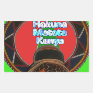 Hakuna Matata Kenya Art Print Sticker