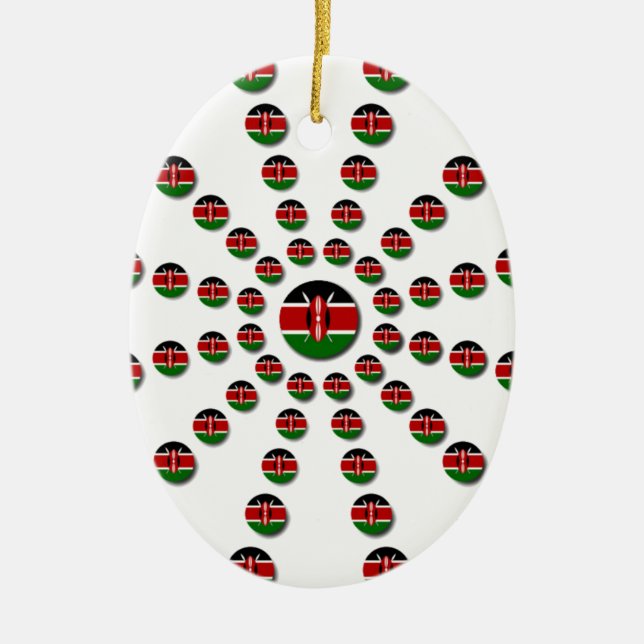 Hakuna Matata Kenya Ceramic Ornament (Front)