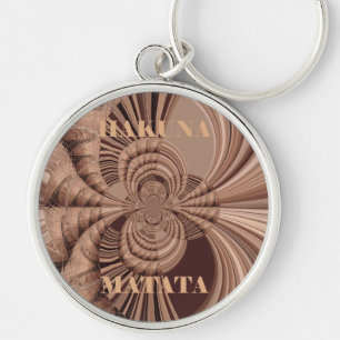 Hakuna Matata Kenya Giraffe Safari  Woven Sourveni Keychain