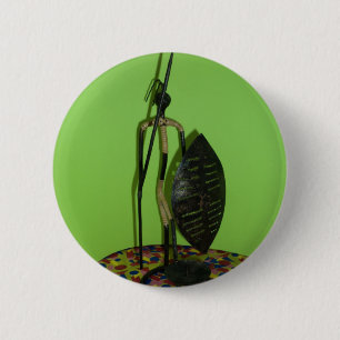 Hakuna Matata Kenya Maasai.JPG 2 Inch Round Button