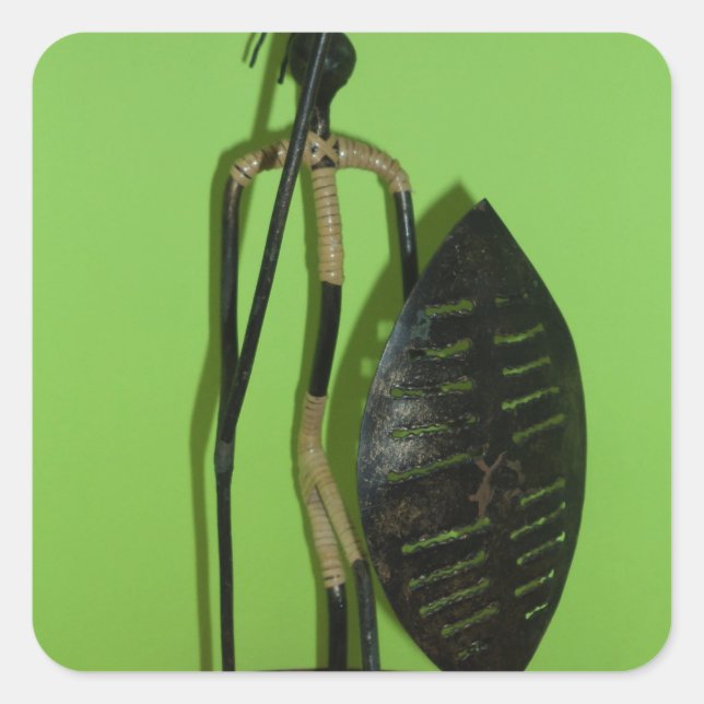 Hakuna Matata Kenya Maasai.JPG Square Sticker (Front)