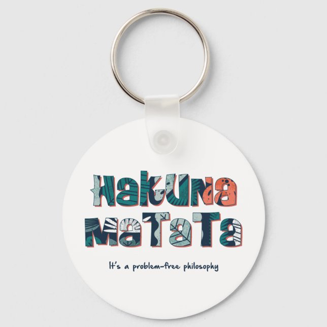 Hakuna Matata Keychain (Front)