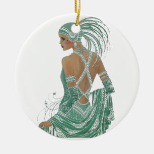 Hakuna Matata Ladies Going Green.png Ceramic Ornament