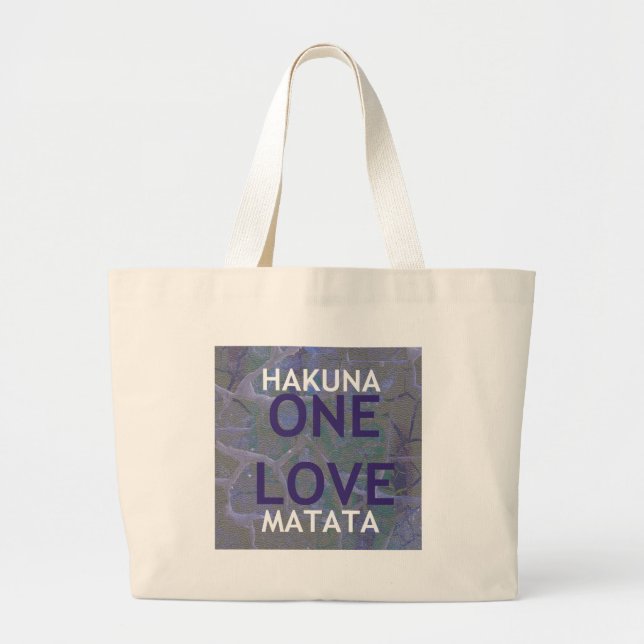 HAKUNA MATATA LARGE TOTE BAG (Front)