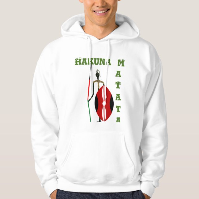Hakuna Matata  Latest Basic Safe Travel Hoodie (Front)