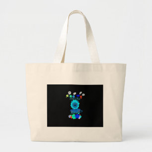 Hakuna Matata Lion Art Print Large Tote Bag
