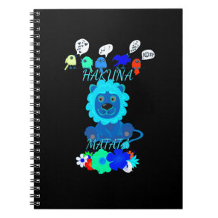 Hakuna Matata Lion Art Print Notebook