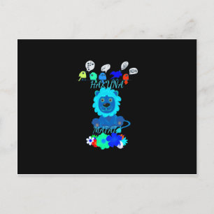 Hakuna Matata Lion Art Print Postcard
