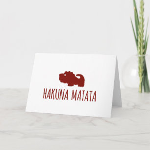 Hakuna Matata Lion Card