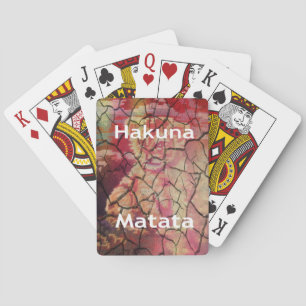 Hakuna Matata Lion Cub Design Playing Cards