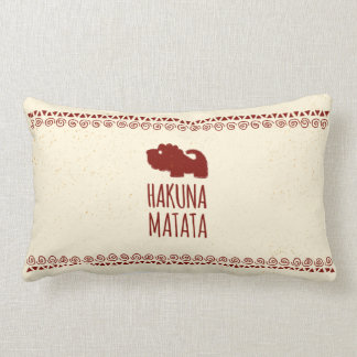 Hakuna Matata Lion Lumbar Pillow