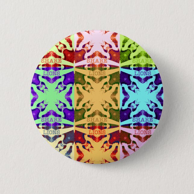 Hakuna Matata lions gift 2 Inch Round Button (Front)