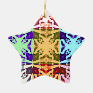 Hakuna Matata lions gift Ceramic Ornament