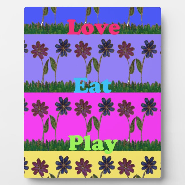 Hakuna Matata Love Eat Play.png Plaque (Front)