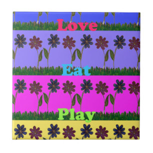 Hakuna Matata Love Eat Play.png Tile