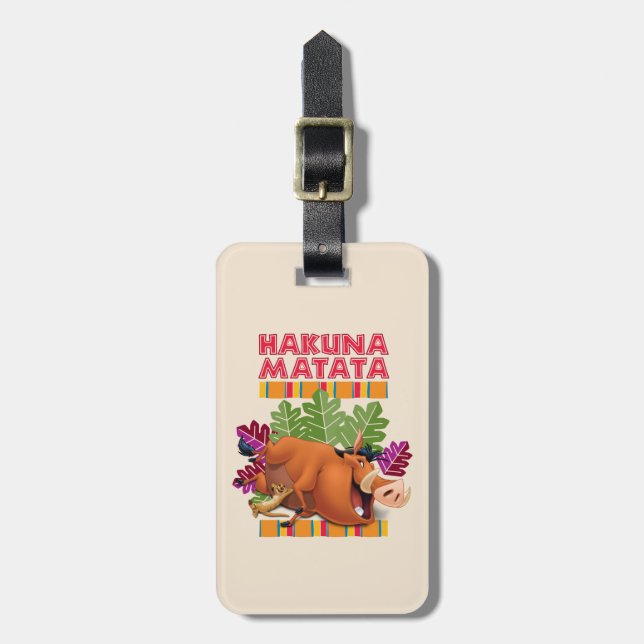 Hakuna Matata Luggage Tag (Front Vertical)