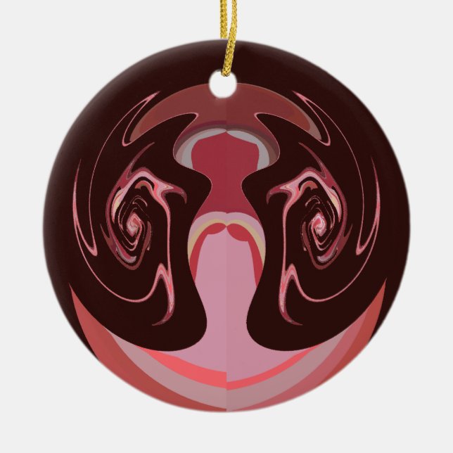 Hakuna matata maskman colours ceramic ornament (Front)