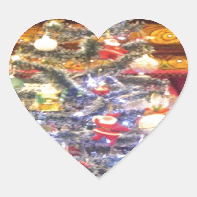 Hakuna Matata Merry Christmas & a Happy New Year.p Heart Sticker (Front)