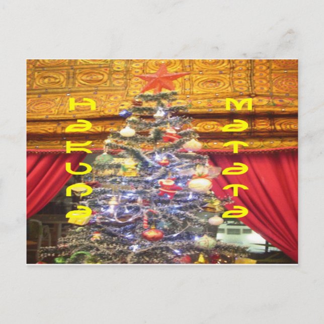 Hakuna Matata Merry Christmas & a Happy New Year.p Holiday Postcard (Front)