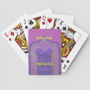 Hakuna Matata Merry Christmas Love  Design.jpg Playing Cards