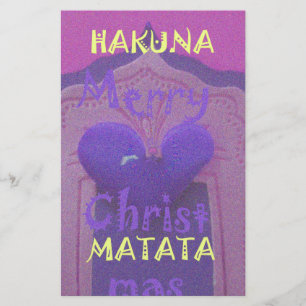 Hakuna Matata Merry Christmas Love  Design.jpg Stationery