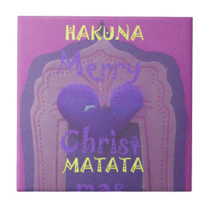 Hakuna Matata Merry Christmas Love Design.jpg Tile