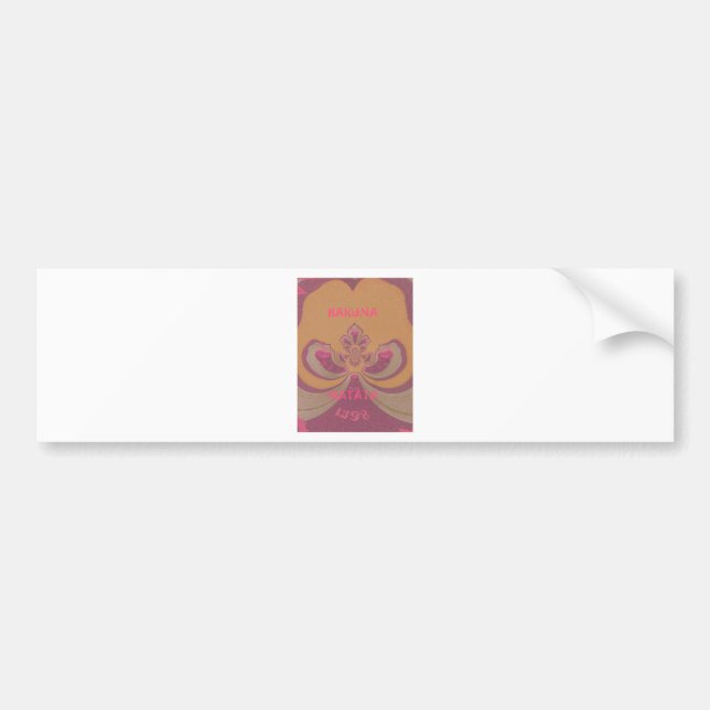 Hakuna Matata Merry Christmas lovely hearts design Bumper Sticker (Front)