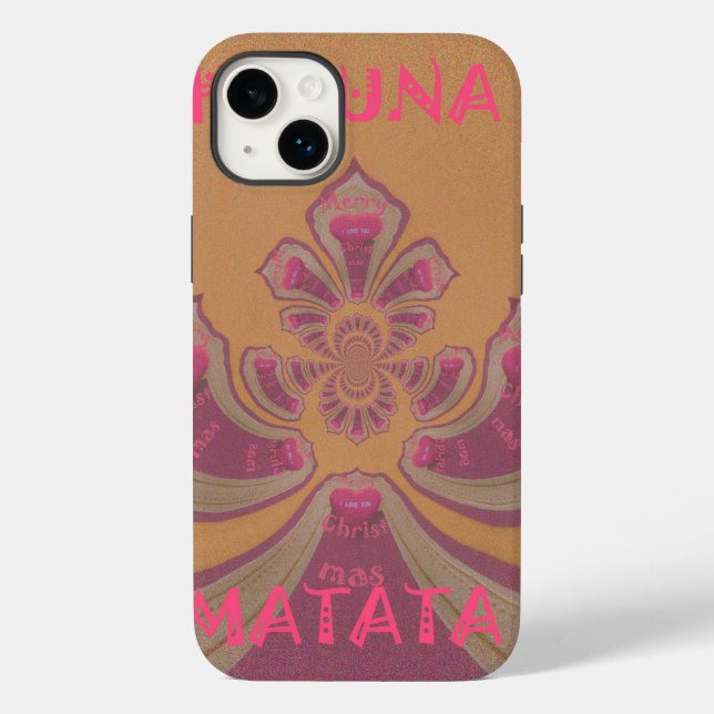 Hakuna Matata Merry Christmas lovely hearts design Case-Mate iPhone Case (Back)