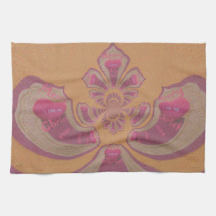 Hakuna Matata Merry Christmas lovely hearts design Kitchen Towel