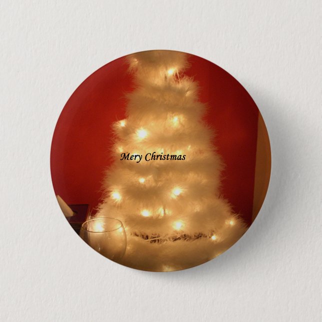 Hakuna Matata Merry Christmas white 2 Inch Round Button (Front)