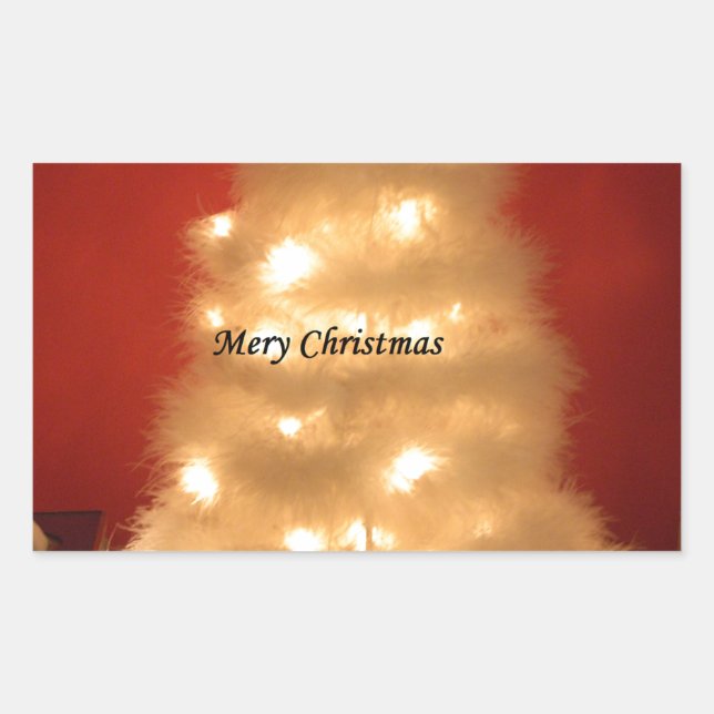 Hakuna Matata Merry Christmas white Sticker (Front)
