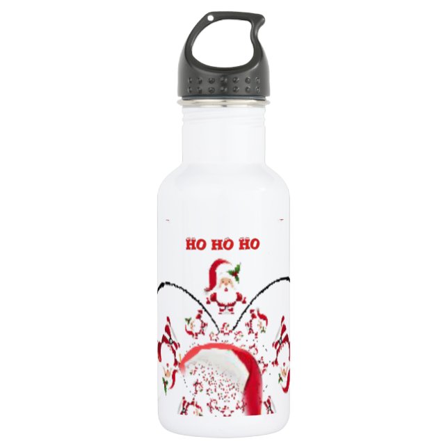 Hakuna Matata Okie Dokie hohoho Santa Christmas sp 532 Ml Water Bottle (Front)