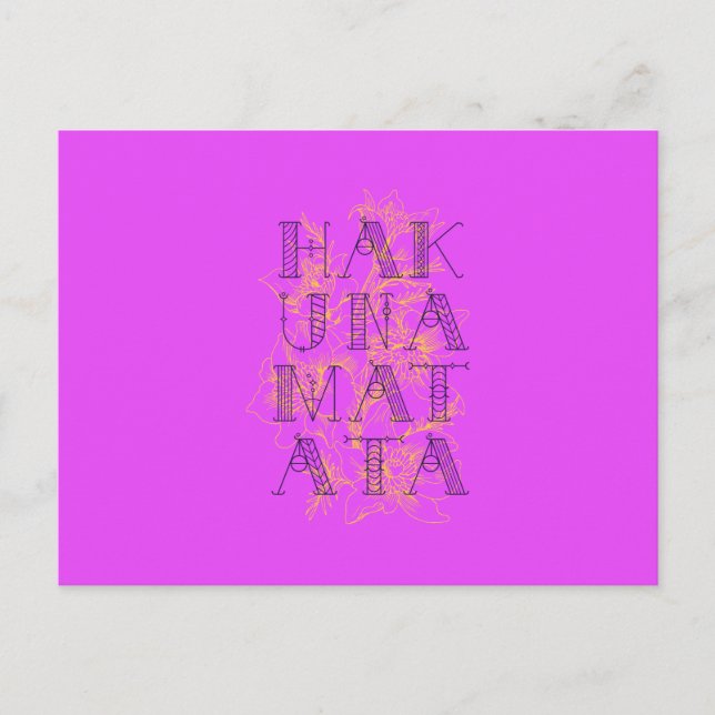 Hakuna Matata Postcard (Front)