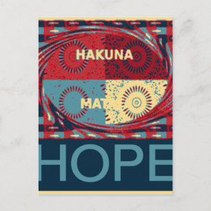 Hakuna matata postcard