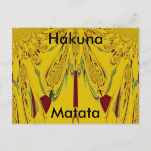 Hakuna Matata Postcard Horizontal Template