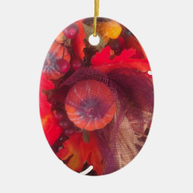Hakuna Matata Pumkin special Gift Fruit Basket.png Ceramic Ornament (Front)